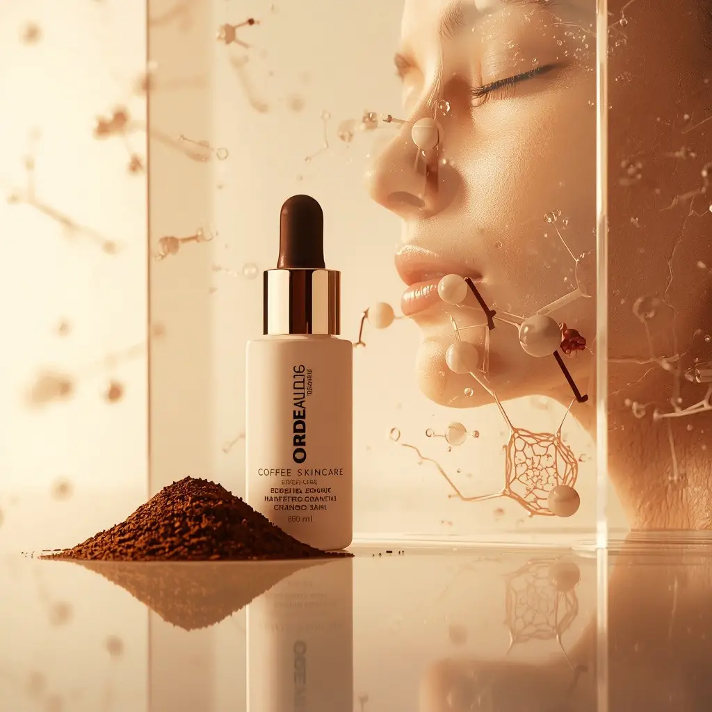 Dermatological benefits of antioxidants and caffeine in coffee grounds skincare