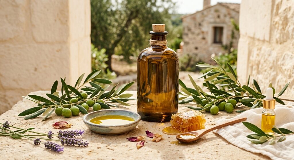 Beauty uses for olive oil including DIY facial masks and hair treatments